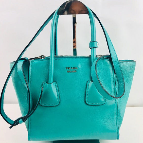 Prada Handbags - Authentic Prada Glacé Calf Scamosciato Suede Bag